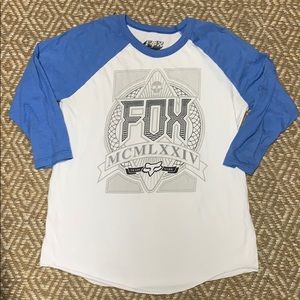 Fox Racing baseball tee